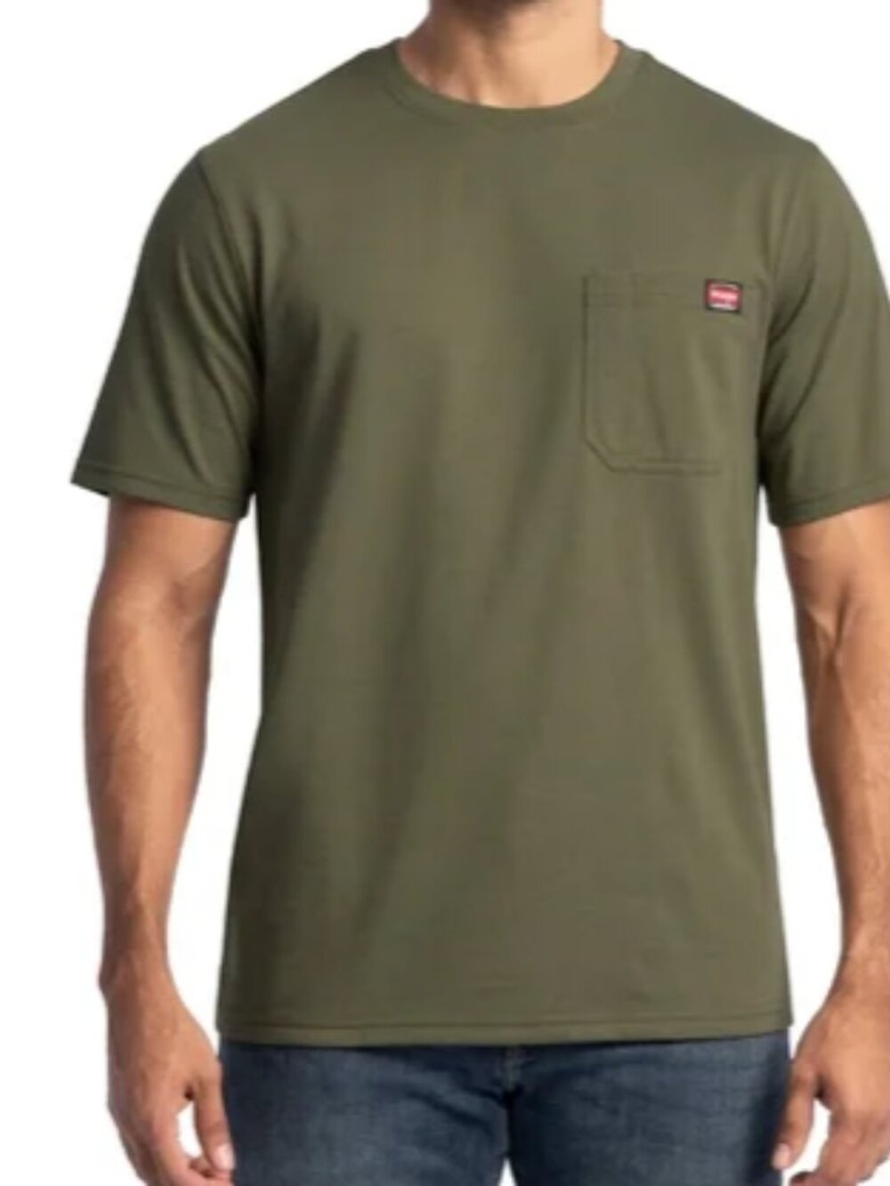 Wrangler Workwear Men's Short Sleeve Heavyweight  Work Shirt XL (46"chest)